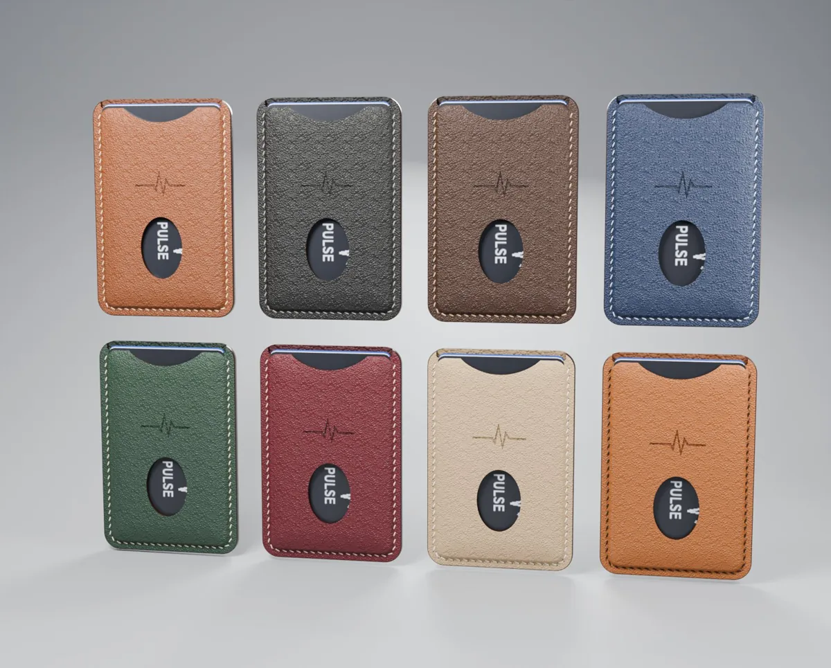 The Pulse Card Wallet in eight leathers.