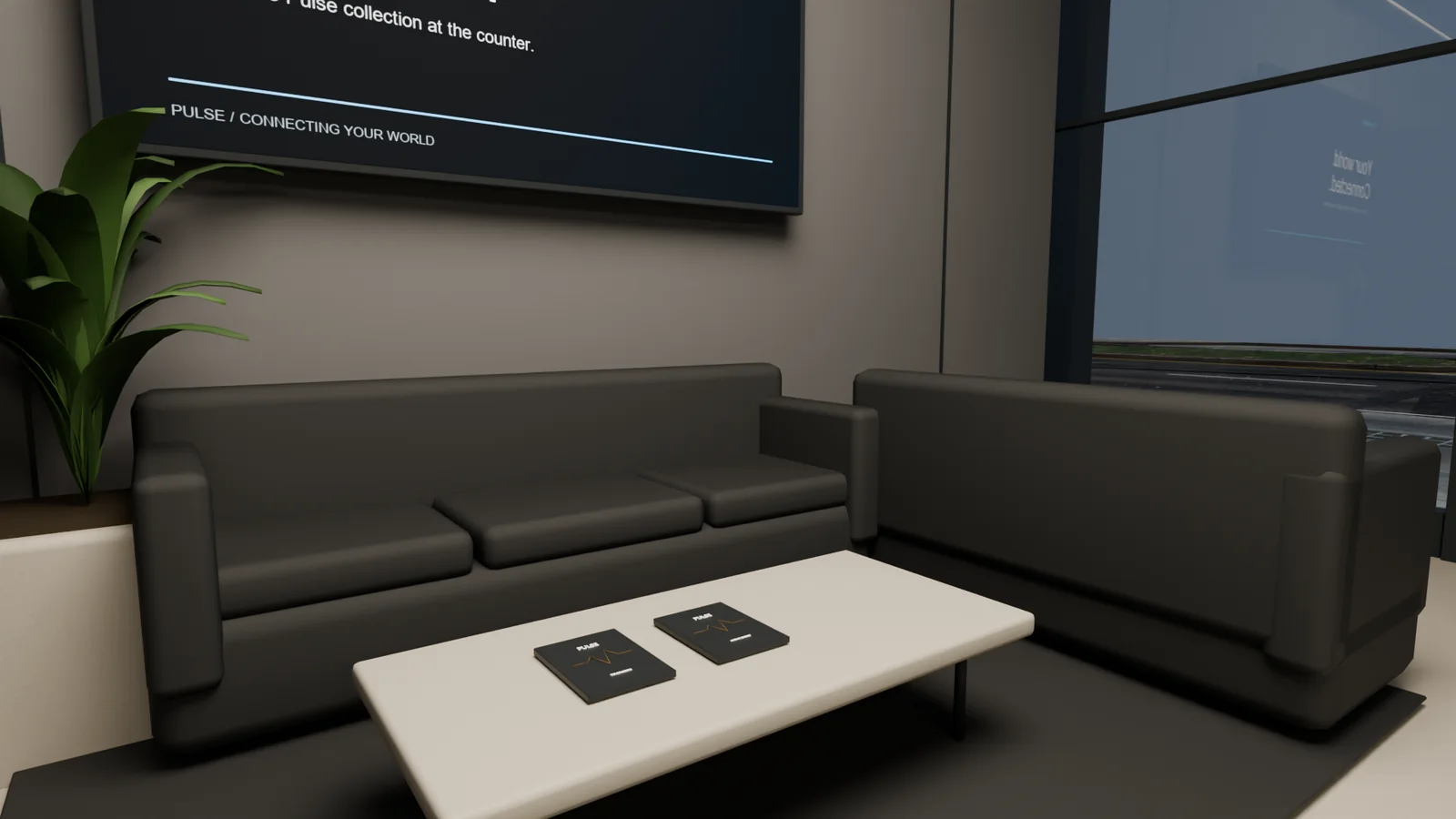 De klantenlounge.